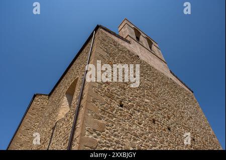 Die Kirche S. Maria a Porto Lungo ist von bemerkenswertem künstlerischem Interesse und stammt aus dem 14. Jahrhundert und befindet sich auf einem alten heidnischen Tempel in Rom Stockfoto