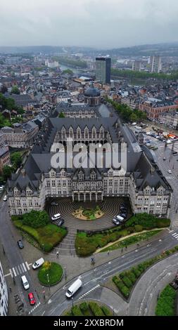 Drohnenfoto Palast der Fürstbischöfe Lüttich Belgien europa Stockfoto