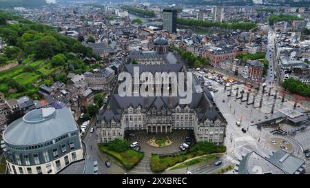 Drohnenfoto Palast der Fürstbischöfe Lüttich Belgien europa Stockfoto