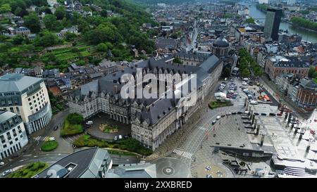 Drohnenfoto Palast der Fürstbischöfe Lüttich Belgien europa Stockfoto