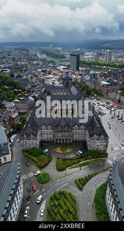 Drohnenfoto Palast der Fürstbischöfe Lüttich Belgien europa Stockfoto