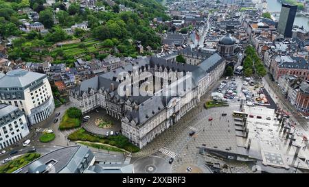 Drohnenfoto Palast der Fürstbischöfe Lüttich Belgien europa Stockfoto