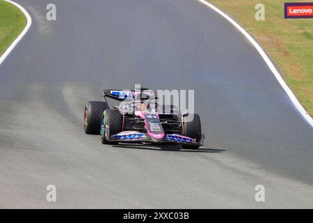 Zandvoort, Monte Carlo, Niederlande. August 2024. ESTEBAN OCON vom Alpenfreitag zum Training beim Großen Preis der Niederlande 2024 (Kreditbild: © Alexis Kahn/ZUMA Press Wire) NUR REDAKTIONELLE VERWENDUNG! Nicht für kommerzielle ZWECKE! Quelle: ZUMA Press, Inc./Alamy Live News Stockfoto