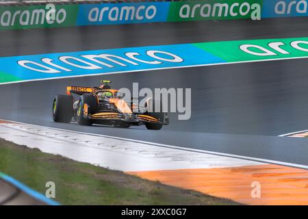 Zandvoort, Monte Carlo, Niederlande. August 2024. LANDO NORRIS von McLaren Racing Friday zum Training beim Großen Preis der Niederlande 2024 (Foto: © Alexis Kahn/ZUMA Press Wire) NUR REDAKTIONELLE VERWENDUNG! Nicht für kommerzielle ZWECKE! Quelle: ZUMA Press, Inc./Alamy Live News Stockfoto