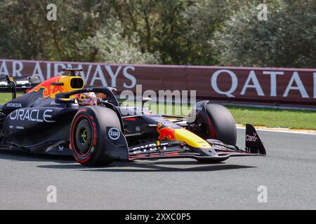 Zandvoort, Monte Carlo, Niederlande. August 2024. MAX VERSTAPPEN von Oracle Red Bull Racing Friday für Training beim Großen Preis von Holland 2024 (Foto: © Alexis Kahn/ZUMA Press Wire) NUR REDAKTIONELLE VERWENDUNG! Nicht für kommerzielle ZWECKE! Quelle: ZUMA Press, Inc./Alamy Live News Stockfoto