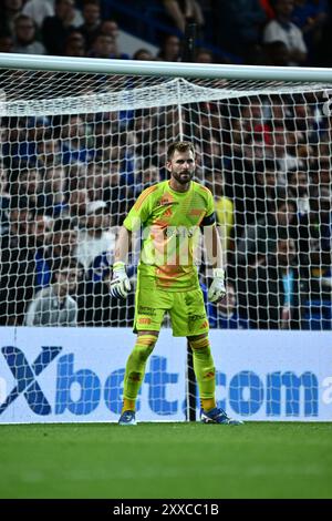 LONDON, ENGLAND - 22. AUGUST: Jeremy Frick sieht beim Play-Off-Spiel der UEFA Europa Conference League zwischen Chelsea und Servette FC in St. Stockfoto