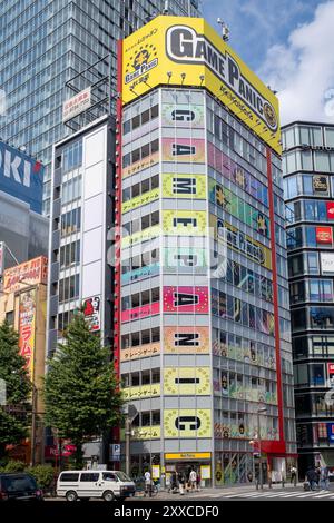 Spielpanik in Akihabara Tokio Japan Stockfoto