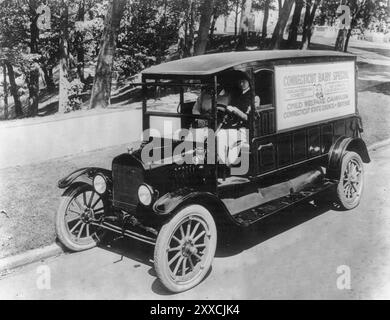 Reiseausgabe - Department of Labor, Children's Bureau, Connecticut, um 1920 Stockfoto