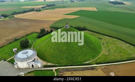 Drohnenfoto Waterloo Battlefield Belgien europa Stockfoto