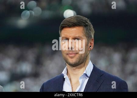 Fussball, 1.BL Saison 2024/2025 Borussia Mönchengladbach vs Bayer 04 Leverkusen, 23.08.2024, Stadion im Borussia Park Mönchengladbach, Thomas Hitzlsperger FotoCopyright Gladys Chai von der Laage DFL-Vorschriften verbieten jede Verwendung von Fotografien als Bildsequenzen und/oder Quasi-Video. Stockfoto