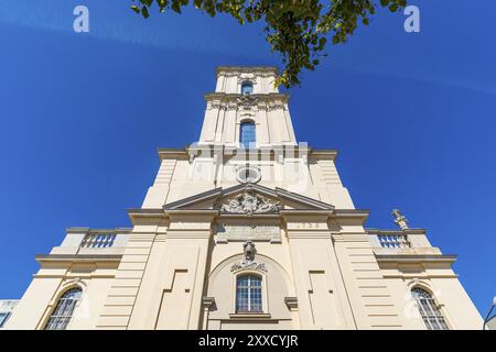 Rekonstruierter Barockturm der Garnisonkirche mit Aussichtsplattform, Potsdam, Brandenburg, Deutschland, Europa Stockfoto