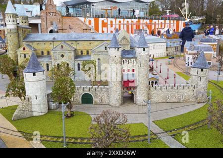 Haag, Niederlande, 8. April 2016: Madurodam, Holland Miniaturpark und Touristenattraktion in den Haag, Niederlande Stockfoto