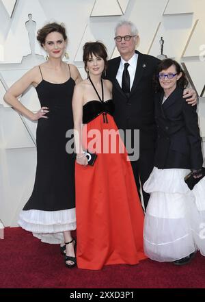 Emily Deschanel, Zooey Deschanel, Caleb Deschanel und Mary Jo Deschanel auf der 91. jährlichen Academy Awards gehalten am Hollywood und Highland in Los Ein Stockfoto