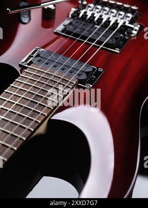 Rot e-Gitarre Ibanez künstlerische hautnah Stockfoto