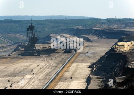 Schaufelradbagger Radbagger im Tagebau Garzweiler Stockfoto