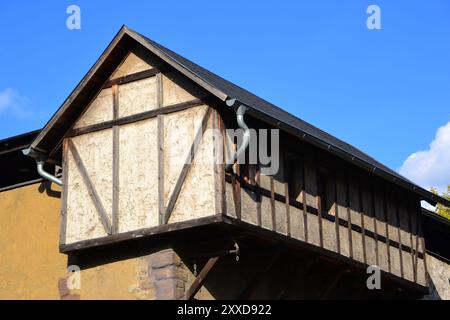 Historisches Fachwerkhaus in Deutschland Stockfoto