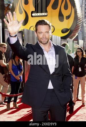 UNIVERSAL CITY, KALIFORNIEN, 2. OKTOBER 2011: Hugh Jackman bei der Premiere von Real Steel in Los Angeles im Gibson Amphitheatre in Universal City, USA Stockfoto