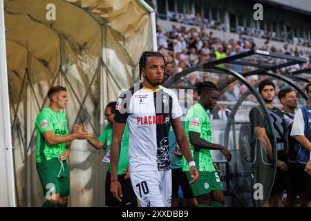 Faro, Portugal. 23rd Aug, 2024. Rivalo Morais (SC Farense) seen during Liga Portugal game between teams of SC Farense and Sporting CP at Estadio Algarve. Final Score : SC Farense 0-5 Sorting CP Credit: SOPA Images Limited/Alamy Live News Stock Photo