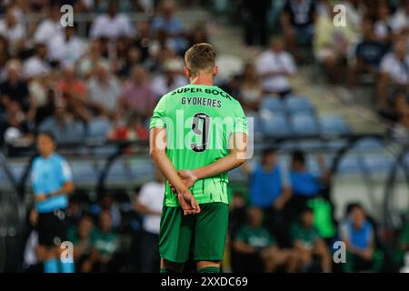 Faro, Portugal. August 2024. Viktor Gyokeres (Sporting CP) wurde während des Spiels zwischen den Teams des SC Farense und Sporting CP in Estadio Algarve gesehen. Endnote : SC Farense 0-5 Sorting CP (Foto: Maciej Rogowski/SOPA Images/SIPA USA) Credit: SIPA USA/Alamy Live News Stockfoto