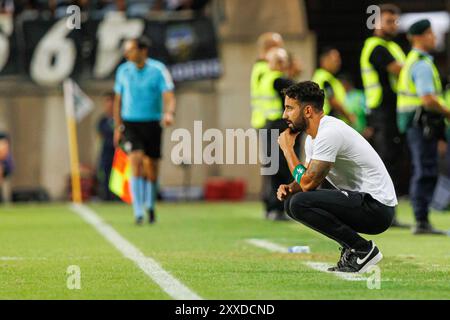 Faro, Portugal. August 2024. Ruben Amorim (Sporting CP) wurde während des Liga Portugal Spiels zwischen den Teams des SC Farense und Sporting CP in Estadio Algarve gesehen. Endnote : SC Farense 0-5 Sorting CP (Foto: Maciej Rogowski/SOPA Images/SIPA USA) Credit: SIPA USA/Alamy Live News Stockfoto