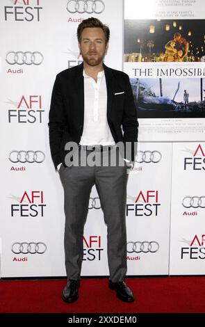 Ewan McGregor beim AFI FEST 2012 Special Screening von The Impossible, das am 4. November 2012 im Grauman's Chinese Theatre in Hollywood stattfand Stockfoto