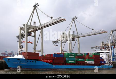 Nordic Hamburg im Hamburger Hafen, Nordic Hamburg im Hamburger Hafen Stockfoto