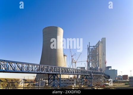 Baustelle des Kraftwerks BOA Neurath Stockfoto