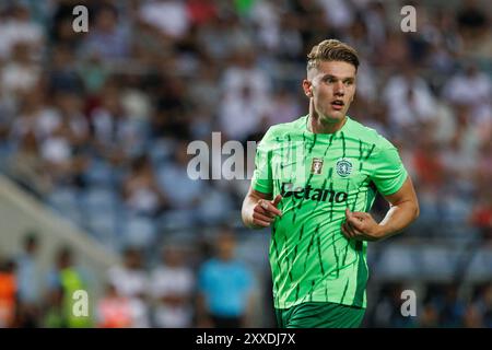 Viktor Gyokeres im Spiel der Liga Portugal zwischen den Teams des SC Farense und Sporting CP im Estadio Algarve (Maciej Rogowski) Stockfoto