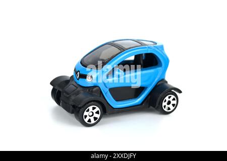 Matchbox 2022 Renault Twizy Spielzeugauto Modell – Wales, Großbritannien – 22. August 2024 Stockfoto