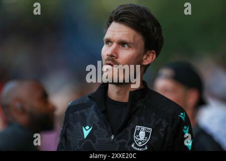 Danny Rohl Sheffield Wednesday Manager beim Sheffield Wednesday FC gegen Leeds United FC SKY Bet EFL Championship Match im Hillsborough Stadium, Sheffield, England, Großbritannien am 23. August 2024 Credit: Every Second Media/Alamy Live News Stockfoto