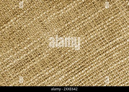Jacquard diagonal gewebte, grobe Webstruktur, Polsterung in Gelb. Textilhintergrund, Möbel Textilmaterial, Tapete, Hintergrund. Stoffstru Stockfoto