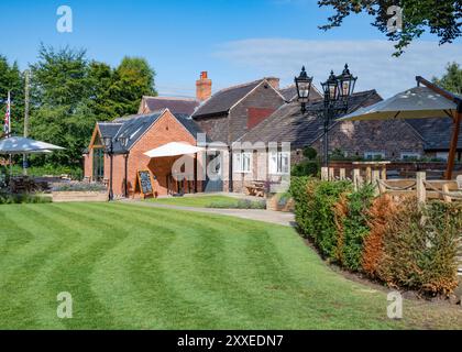 Gartengestaltung und Landschaftsgestaltung Stockfoto