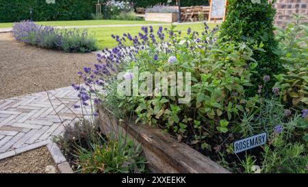 Gartengestaltung und Landschaftsgestaltung Stockfoto