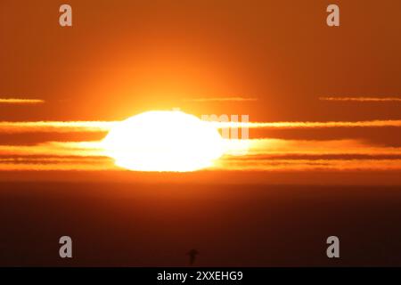 Sonnenuntergang im Boutte du Cap Park auf der Port au Port Halbinsel, Neufundland Stockfoto