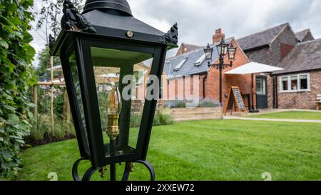 Gartengestaltung und Landschaftsgestaltung Stockfoto