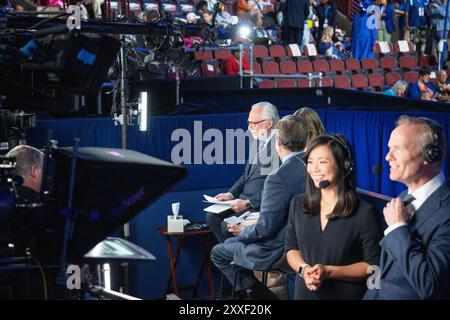 Chicago, Illinois USA - 21.08.2024: Demokratische Nationalversammlung Chicago, United Center DNC 2024 - Tag 3 Stockfoto