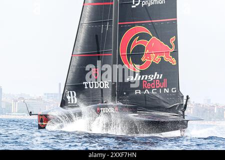 America's Cup 2024 Barcelona – Vorrunde Regatta – Alinghi Red Bull Racing (SUI) Stockfoto