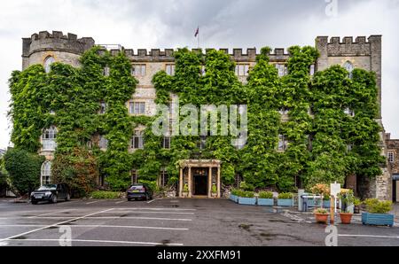 Das Castle Hotel at Taunton ist ein Hotel in einer denkmalgeschützten Rekonstruktion von Taunton Castle aus dem 18. Jahrhundert. Taunton, somerset, England, Großbritannien. Stockfoto