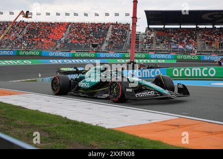 18 Lance Walk (Aston Martin Aramco Formel-1-Team, #18), Qualifying, NDL, Formel-1-Weltmeisterschaft, Großer Preis Der Niederlande, Circuit Zandvoort, 24.08.2024 Foto: Eibner-Pressefoto/Annika Graf Stockfoto