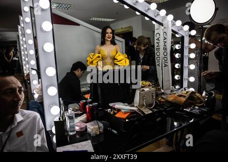 Bangkok, Thailand. 24th Aug, 2024. Contestants in the Miss International Queen, a transgender beauty pageant, in Pattaya, Thailand, on Saturday, August 24, 2024. (Credit Image: © Andre Malerba/ZUMA Press Wire) EDITORIAL USAGE ONLY! Not for Commercial USAGE! Credit: ZUMA Press, Inc./Alamy Live News Stock Photo