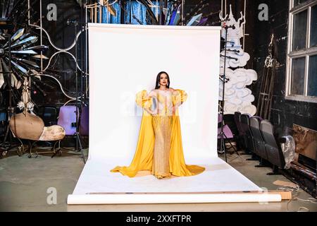 Bangkok, Thailand. August 2024. Teilnehmer der Miss International Queen, einem Transgender-Schönheitswettbewerb, in Pattaya, Thailand. (Kreditbild: © Andre Malerba/ZUMA Press Wire) NUR REDAKTIONELLE VERWENDUNG! Nicht für kommerzielle ZWECKE! Quelle: ZUMA Press, Inc./Alamy Live News Stockfoto