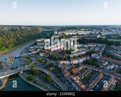 Hotwells, Clifton und Clifton Suspension Bridge. Bristol, Großbritannien. Stockfoto