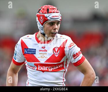 St Helens, Großbritannien. August 2024. George Whitby von St. Helens beim Spiel St. Helens gegen Hull KR in der Betfred Super League Runde 23 im Totally Wicked Stadium, St Helens, Vereinigtes Königreich, 24. August 2024 (Foto: Cody Froggatt/News Images) in St. Helens, Vereinigtes Königreich am 24. August 2024. (Foto: Cody Froggatt/News Images/SIPA USA) Credit: SIPA USA/Alamy Live News Stockfoto