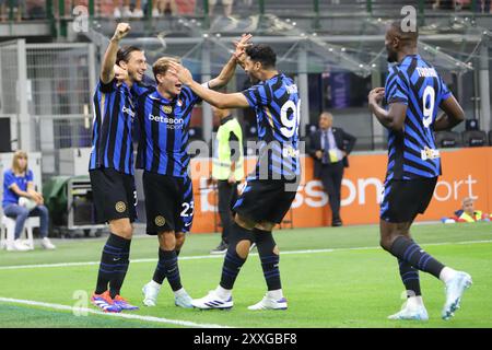 Foto Antonio Saia 24 Agosto 2024 Milano- Italia - Sport, calcio - FC Inter - US Lecce- Campionato di calcio Serie A 2024/2025 - Stadio San Siro Nel Stockfoto