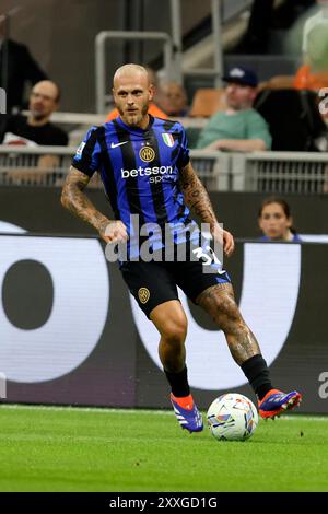 Foto Antonio Saia 24 Agosto 2024 Milano- Italia - Sport, calcio - FC Inter - US Lecce- Campionato di calcio Serie A 2024/2025 - Stadio San Siro Nel Stockfoto