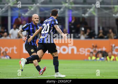 Foto Antonio Saia 24 Agosto 2024 Milano- Italia - Sport, calcio - FC Inter - US Lecce- Campionato di calcio Serie A 2024/2025 - Stadio San Siro Nel Stockfoto