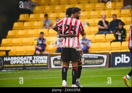 Harrogate Town spielt Sheffield United in einem Freundschaftsspiel vor der Saison im Übungsstadion in Harrogate am 23. Juli 2024 mit: Anis Slimane Where: Harrogate, Vereinigtes Königreich Wann: 23 Jul 2024 Credit: Graham Finney/WENN Stockfoto