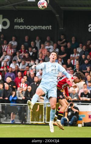 Harrogate Town spielt Sheffield United in einem Freundschaftsspiel vor der Saison am 23. Juli 2024 im Übungsstadion in Harrogate mit: Matty Foulds Where: Harrogate, Vereinigtes Königreich Wann: 23 Jul 2024 Credit: Graham Finney/WENN Stockfoto