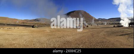 El Tatio Geysirfeld in Chile Stockfoto