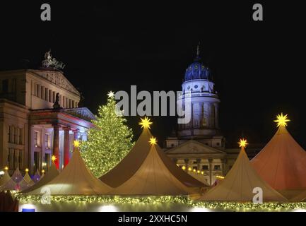 Berliner Weihnachtsmarkt Gendarmenmarkt, Berliner weihnachtsmarkt Gendarmenmarkt 17 Stockfoto